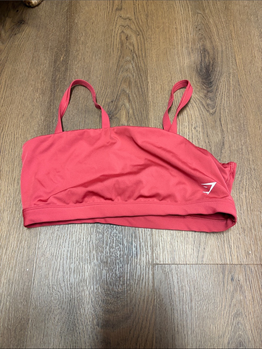 Gymshark Coral-Red Lightweight Sports Bralette